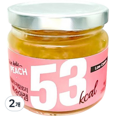 잼홀릭 저칼로리 무설탕 알룰로스 복숭아잼, 2개, 200g