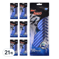 Dewytree Max Brillo 雙刀片一次性剃須刀 藍色, 21個, 10入