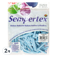 셈퍼텍스 요술풍선 260S 50p, 파스텔메이트 블루, 2개
