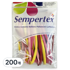 Sempertex 魔術氣球 260S, 隨機出貨(黃色, 粉紅色, 紫紅色, 紅色, 紫丁香色), 200個