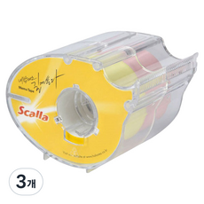 Scalla 便條膠帶 MT-24, 黃色, 粉紅色, 3個, 2張