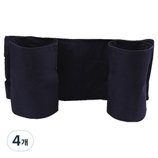 AllHigh 輪椅腿部固定安全帶 01 黑色, 4個, 單一商品