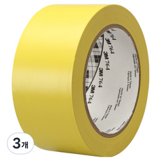 3M 3M地板線條764膠帶 黃色 50.8mm*32.9m, 3個
