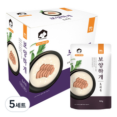 펫러닝 생후 3개월 이후 반려동물 보양하개 죽 10p, 오리, 1kg, 5세트