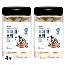 뽀시래기 고양이 동결건조 간식 큐브 트릿, 북어, 85g, 4개 북어, 85g, 4개