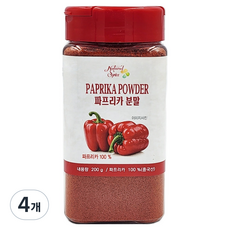 내츄럴스파이스 파프리카 분말, 200g, 4개