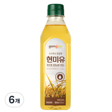 곰곰 현미유, 6개, 500ml