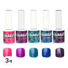 韓國 tilda 凝膠指甲油系列 10ml x 5款組合, 熱帶夏日, 3個
