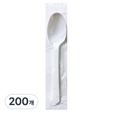 Draw Life 一次性湯匙 Best White, 200個, 1入