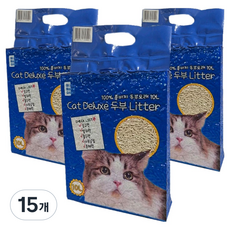 마마쇼 캣 디럭스 두부 리터 고양이 모래, 10L, 15개, 오리지널
