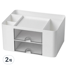 인피샵 북유럽 미니멀 데스크 오거나이저, 화이트, 2개