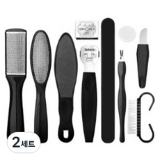 All is You 磨砂足部去角質器 黑色 10件組, 2套, 82.5g