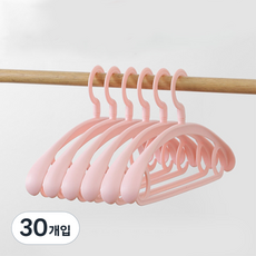 메디치트 와이드 숄더 미끄럼방지 옷걸이, 핑크, 30개입