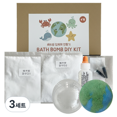 지구 배쓰밤 입욕제 만들기 4p 키트, 3세트