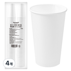 Tamsaa 高磅數無印刷紙杯 500ml 100入, 4個