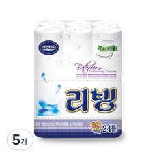 Living SOFT TISSUE 無螢光捲筒衛生紙 2層, 24入, 5個, 50m