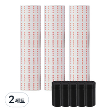 deLi 得力 Sky Trip 8位數標價機補充紙捲3捲 + 墨輪5入組, 2套, 一格, 2個