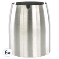 소담몰 냄새차단 뚜껑있는 재떨이 특대형 뚜껑미포함, 스테인리스, 6개