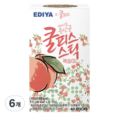 EDIYA COFFEE Cool Peace條裝 水蜜桃, 40件, 6個, 16g