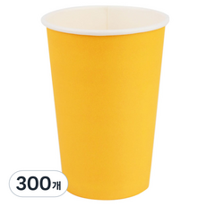 투고팩 종이컵 390ml 옐로우, 1개입, 300개