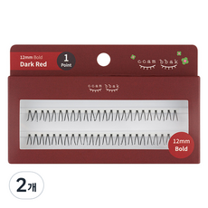 ccam bbak 人造單株假睫毛 12mm 濃密 1根, 2個