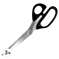 화신 711 다용도 가위 대형, 실버 + 블랙, 3개