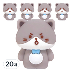 고양이 연필깎이, 회색, 20개