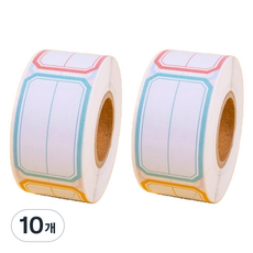 JF COMPANY 彩虹索引標籤姓名貼紙 捲筒式 25 x 40 mm 附格線, 320入, 綜合顏色, 10個