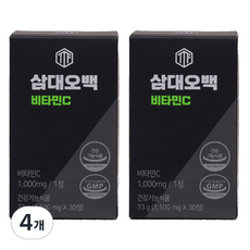 ThreeThingsForFiveHundredKilogram 維他命C 33g, 30錠, 4個