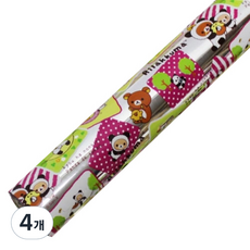 코코 리락쿠마 증착롤 포장지 대, 실버, 4개