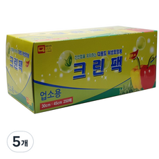 우진크린라이프 업소용 크린팩 30 x 45 cm, 250개, 5개