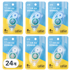 comet 單手可用雙面膠帶, 24個, 白色