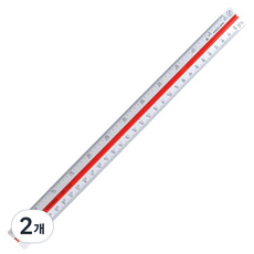 우찌다 삼각스케일 30cm, 2개, 혼합 색상