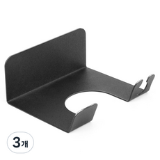 모나코올리브 메탈라인 드라이기 거치대, 블랙, 3개