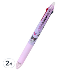 산리오 지워지는 파일롯트 3색펜 0.38mm, 쿠로미, 2개