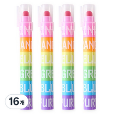 indi.k 彩虹軟質螢光筆, 混合顏色, 16個