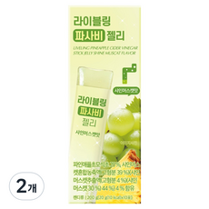 라이블링 파사비 젤리 스틱 샤인머스캣맛, 200g, 2개