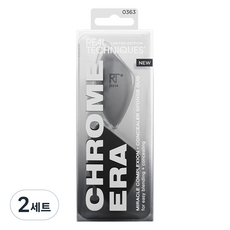 리얼테크닉스 미라클 컴플렉션 & 컨실러 스펀지 듀오 세트, 2세트, 블랙