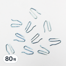 감성다는남자 커튼핀 1.5 x 2.5 cm, 실버, 80개