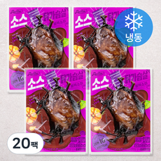 맛있닭 소스 통 닭가슴살 블랙소이 (냉동), 100g, 1개입, 20개