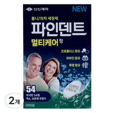신신제약 파인덴트 멀티케어 틀니세정제, 2개, 54개입