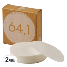 빈플러스 라운드 커피 필터 화이트 마이더치 전용 64.1mm, 100개, 2세트