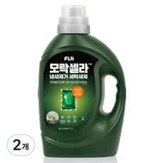 피지 모락셀라 냄새제거 일반드럼 겸용 상쾌한 허브향 세탁세제 본품, 2.1L, 2개