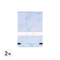 청린 수채화 밴드 종이가죽 커버 S, 그린, 2개