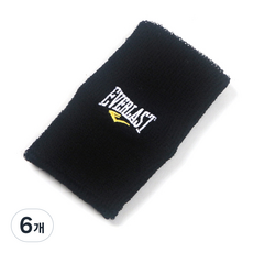 에버라스트 1단 손목밴드, 블랙, 6개