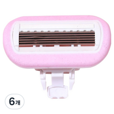 SokSokChaeum 女性用腋下除毛刀補充蕊 粉紅色 11 x 7.8 cm, 6個, 1入