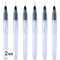 柔軟水彩筆 05 筆尖 6件組, 190mm, 2套