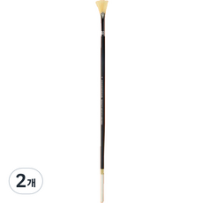 부채모양의 오일 수채화 붓 04, 2개, 4호
