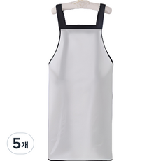 Dren 半透明防水圍裙, 白色, 5個