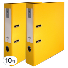마이다스 레버아치 LA 바인더 2공 세로형 민 7cm, 노랑색, 10개